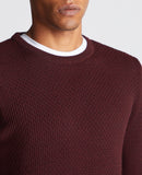 Round Neck Jumper - Plum