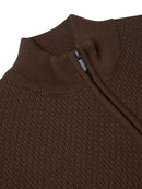 Half Zip Jumper - Brown