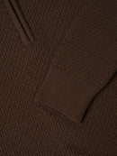Half Zip Jumper - Brown