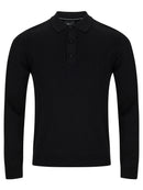 Button Neck Jumper - Black