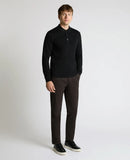 Button Neck Jumper - Black