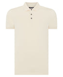 Short Sleeve Polo Shirt- Cream