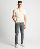 Short Sleeve Polo Shirt- Cream