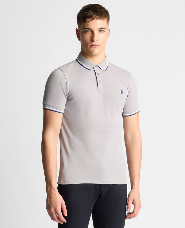 Short Sleeve Polo - Light Grey