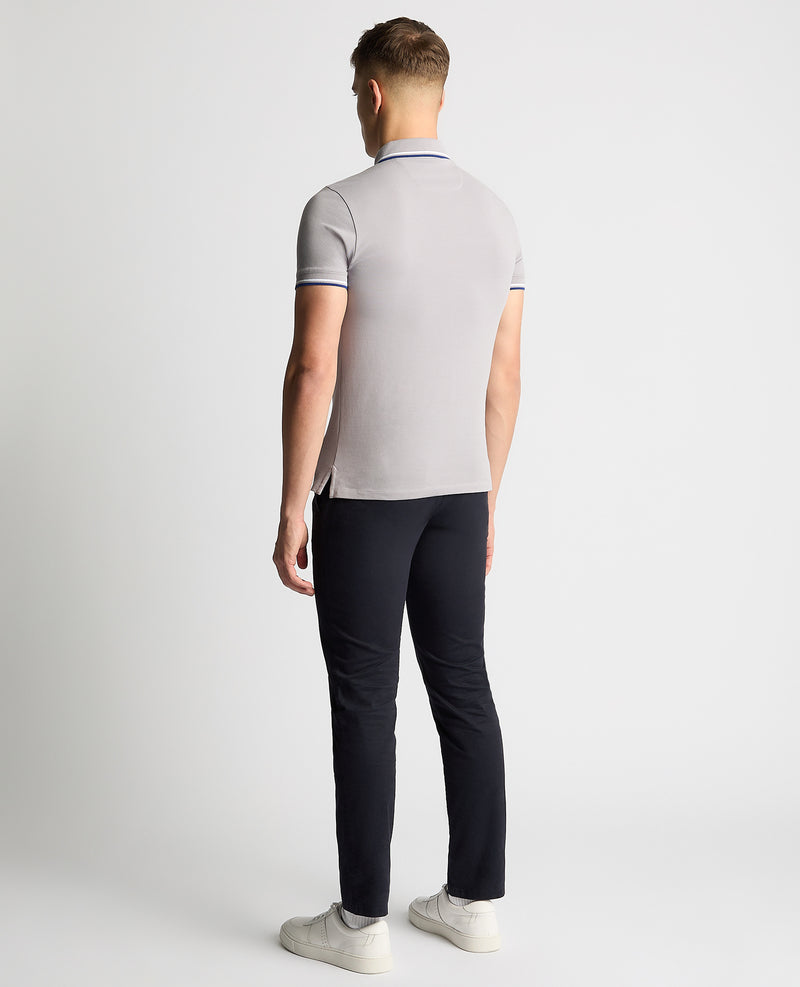 Short Sleeve Polo - Light Grey