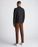 Long Sleeve Polo Shirt - Black