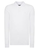 Long Sleeve Polo Shirt - White