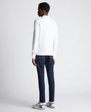 Long Sleeve Polo Shirt - White