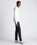 Long Sleeve Polo Shirt - White