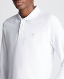 Long Sleeve Polo Shirt - White
