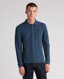 Long Sleeve Polo Shirt - Dark Turquoise