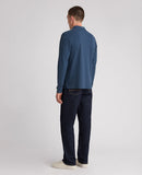 Long Sleeve Polo Shirt - Dark Turquoise