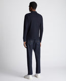 Long Sleeve Polo Shirt - Navy1