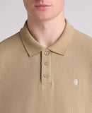 Long Sleeve Polo Shirt - Oatmeal