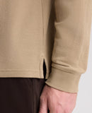 Long Sleeve Polo Shirt - Oatmeal