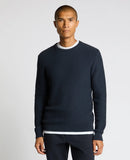 Round Neck Jumper - Slate Blue