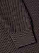 Round Neck Jumper - Brown Grey