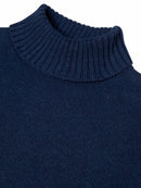 Roll Neck Jumper - Slate Blue