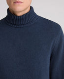 Roll Neck Jumper - Slate Blue