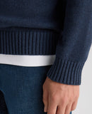 Roll Neck Jumper - Slate Blue