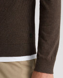 Long Sleeve Polo Shirt - Dark Chocolate