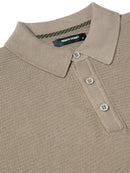 Long Sleeve Polo Shirt - Beige