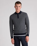 Long Sleeve Polo Shirt - Slate Blue