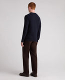 Round Neck Jumper - Navy