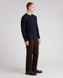 Round Neck Jumper - Navy
