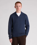 V-Neck Jumper - Slate Blue