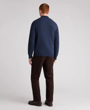 V-Neck Jumper - Slate Blue