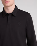 Long Sleeve Polo Shirt - Black