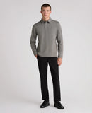 Long Sleeve Polo Shirt - Dark Grey