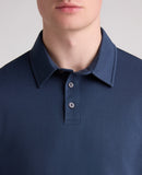 Long Sleeve Polo Shirt - Dark Blue