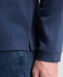 Long Sleeve Polo Shirt - Dark Blue