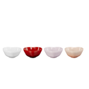 Set of 4 Mini Stoneware Heart Bowls