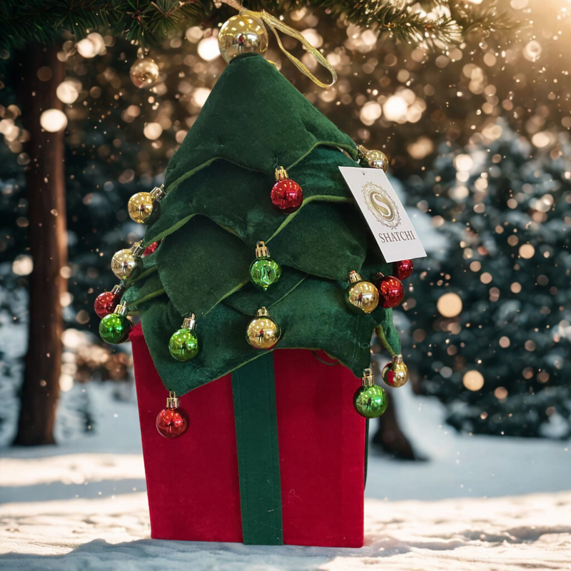 70cm Velvet Pop Up Christmas Tree