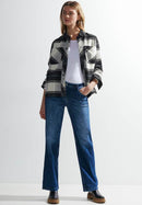 Check Overshirt - Black