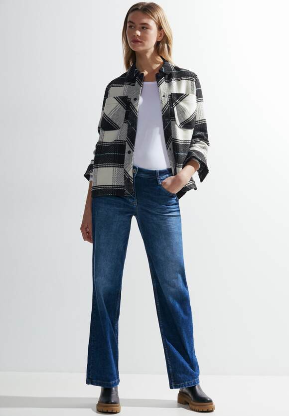 Check Overshirt - Black