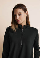 Troyer Sweat Dress - Black