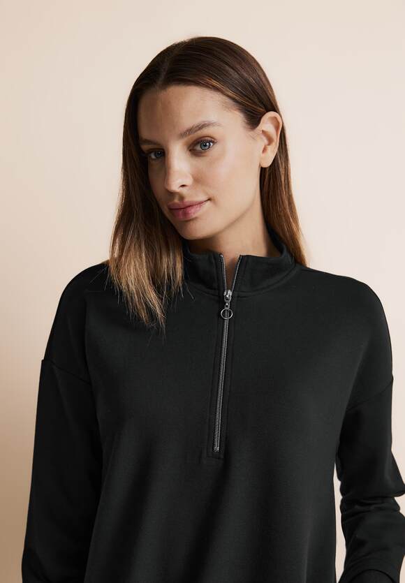 Troyer Sweat Dress - Black