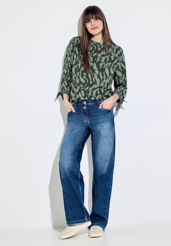 Print Mix Blouse - Strong Khaki