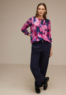 Printed Mat-Mix Shirt - Bright Cosy Pink