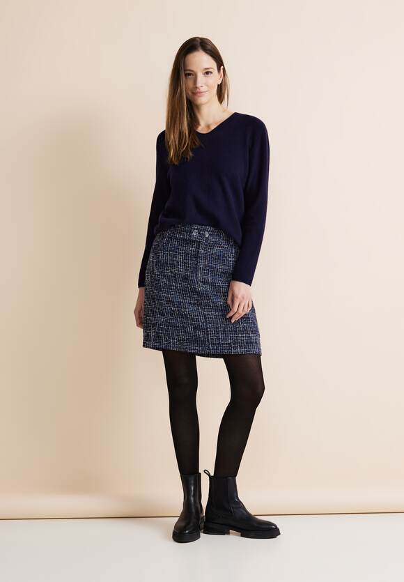 Maja Bouclè Dessin Skirt - Deep Blue