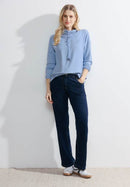 Cosy Collar Shirt - Tranquil Blue Melange