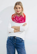 Print And Foil Loop Scarf - Pink Sorbet