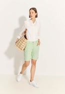 Scarlett Stripe Shorts - Matcha Lime