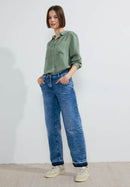 Color Lyocell Blouse - Raw Salvia Green