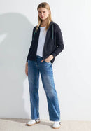 Twill Structure Sweatjacket - Universal Blue