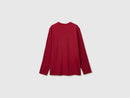 Boys Logo Long Sleeve T-Shirt - Dark Red